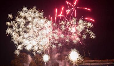 Fireworks at Sophia Gardens