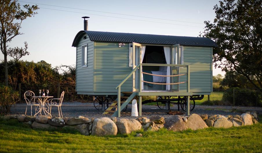 Brook Cottage Shepherd Huts - Angharad www.luxuryglampingwales.co.uk