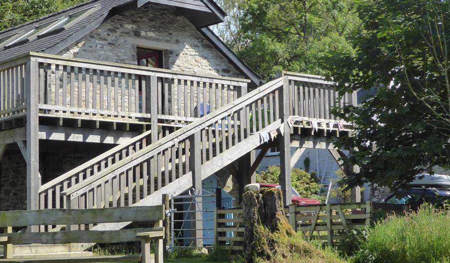 View of Y Granar Balcony and Garden