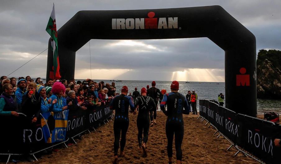 Ironman Wales 2023 Sporting Event in DinbychyPysgod Tenby, Tenby
