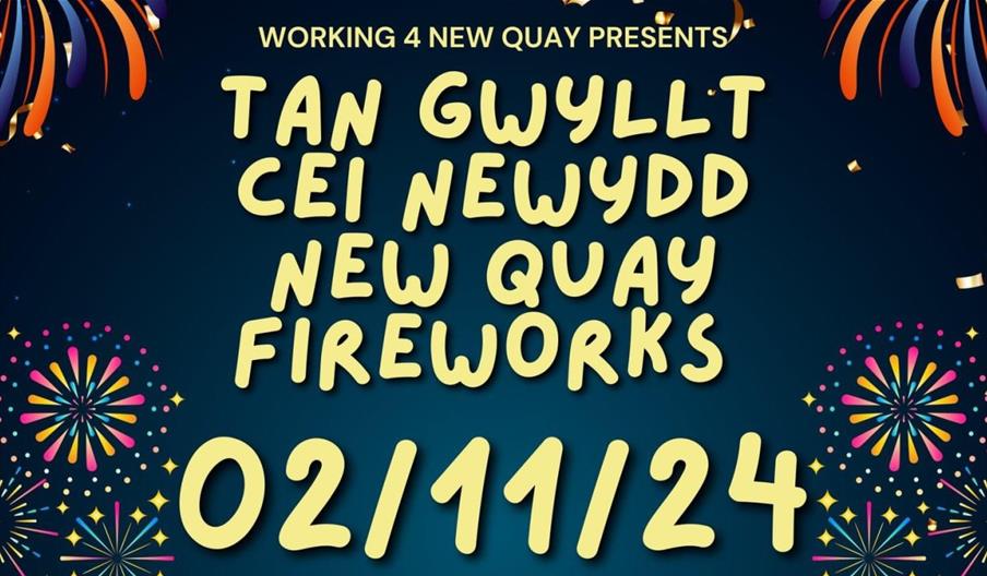 Tan Gwyllt Cei Newydd - New Quay Fireworks