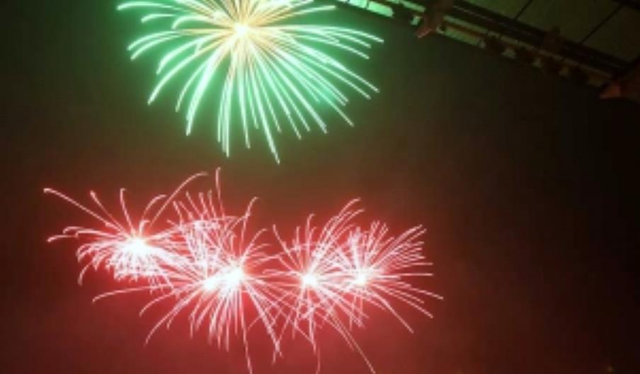 Parc y Scarlets Firework Display Night