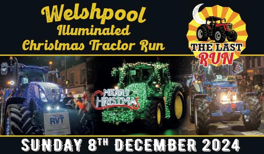 Welshpool Illuminated Christmas Tractor Run 2024