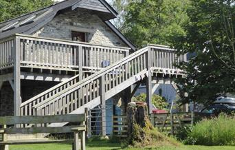 View of Y Granar Balcony and Garden