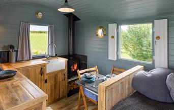 Brook Cottage Shepherd Huts - Susanna www.luxuryglampingwales.co.uk