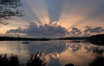 Sunrise from Llangwm Ferry over the Cleddau