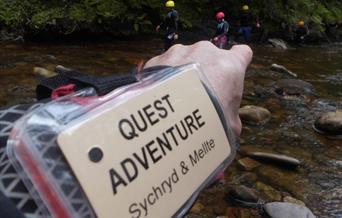 Gorge Scrambling and Gorge Walking in the Brecon Beacons National Parks Waterfalls region. Flowing rivers, cascading waterfalls, stunning scenery, wil