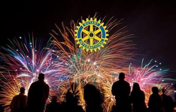 Fireworks display organised by Llanidloes Rotary Club