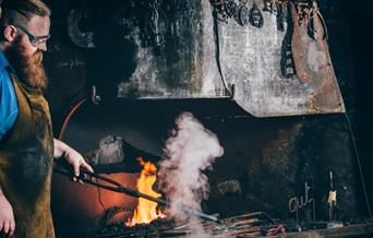 Blacksmith at work, National Slate Museum