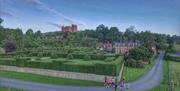 passing Powis Castle Gardens