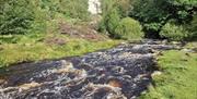 Rhiwargor Waterfall near Lake Vyrnwy and Bala