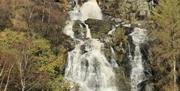 Rhiwargor Waterfall near Lake Vyrnwy and Bala