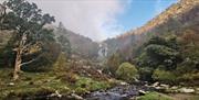 Rhiwargor Waterfall near Lake Vyrnwy and Bala