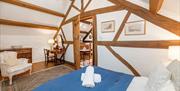 The Watermill bedroom at Felin Crewi Cottages